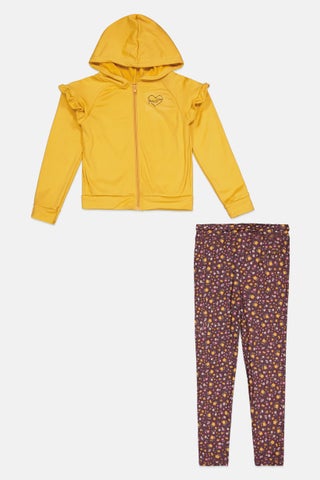 Kids Girl 2 Pcs Floral Print  Sweatshirts And Pant Set, Yellow - pzsku/ZB21C382C74E3BE9E3A7AZ/45/1747054138/7e20e7c8-5c47-4b32-89c8-91b10cba937d