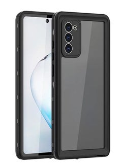 Galaxy Note 20 Case IP68 Waterproof, Built-in Screen Protector Fingerprint Recognition Full Protection Shock-Absorption Snowproof Case Cover for Samsung Galaxy Note 20 6.7 Inch, Black