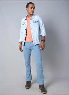 HIGH STAR Mid Rise Regular Fit Jeans by Styli  - Image 1