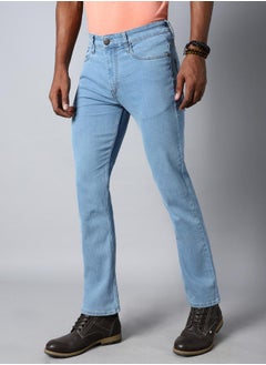 HIGH STAR Mid Rise Regular Fit Jeans by Styli  - Image 3