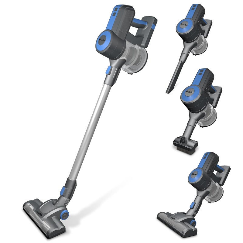 AGARO Elegant Stick Vacuum Cleaner, Dry Vacuuming, 2 Suction Modes, 9 kPa Suction, Rechargeable, Motorised Brush Head, for Home, Office, Hard Floor, Carpet - Image 1