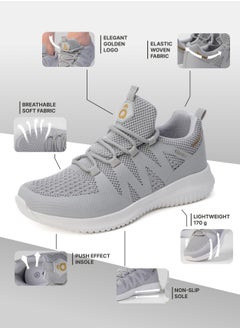 flâneur FLANEUR Women's Casual Sneakers Slip On with Adjustable Elastic Laces No Tie - Comfortable Non-Slip Gym Low Shoes for Walking, Tennis - Lightweight Breathable Training & Sports Shoes  - Image 3
