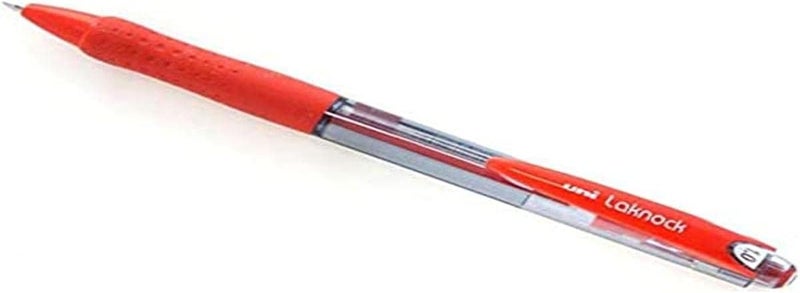 Uni-Ball Laknock Retractable Ballpoint Pen - Red Pack of 12