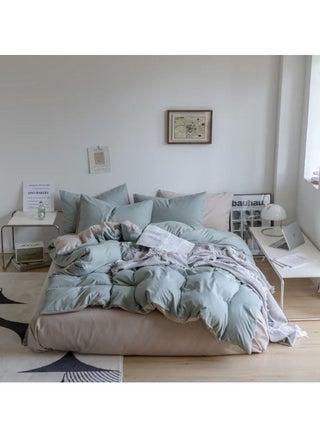 Sage Green and Light Brown