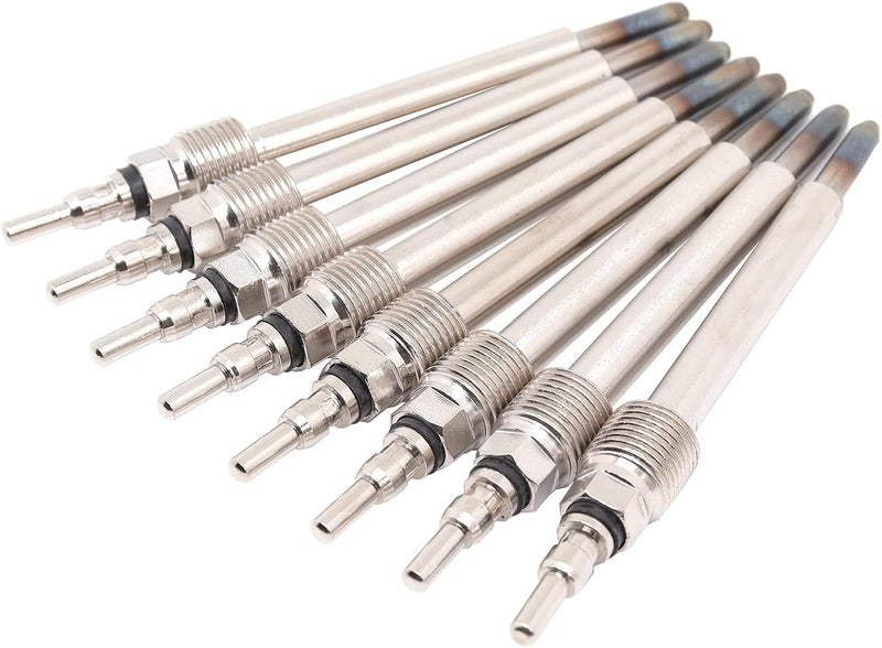 جودة موثوقة عامة 8 قطع شمعات توهج سخان ديزل متوافقة مع فورد E350 E450 F250 F350 F450 F550 6.0L سوبر ديوتي إكسكورشن 2004-2010 بديل لـ ZD-13 4C3Z-12A342-AA خيارات متنوعة مطور بسوق خليج - Image 1