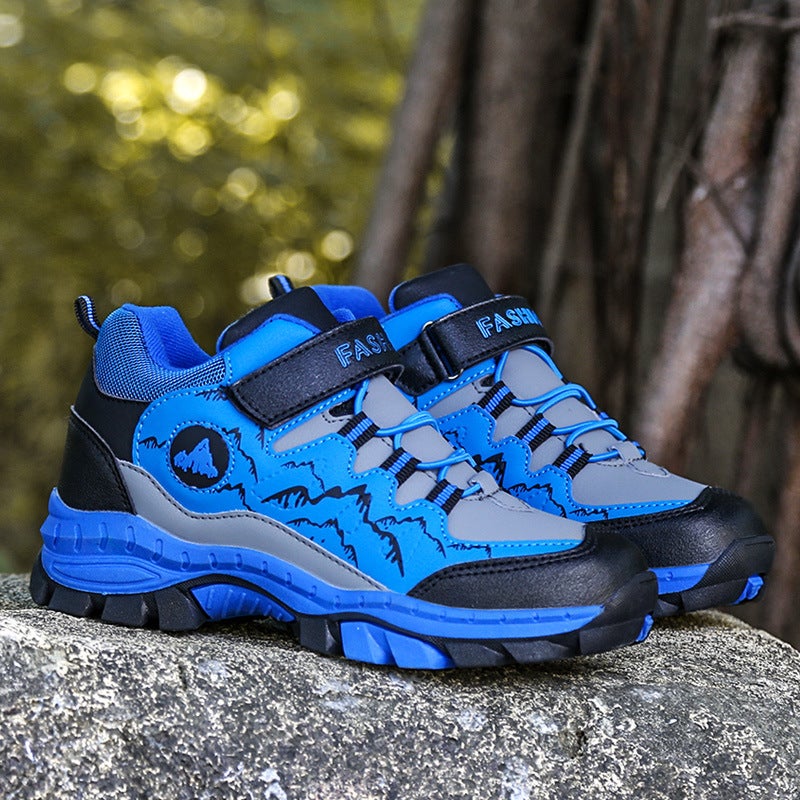 Factory Outdoor Boys And Girls Cotton Shoes Hiking Boots Military Boots Fleece-Lined Thickened Comfortable Couple Sneaker - Image 5