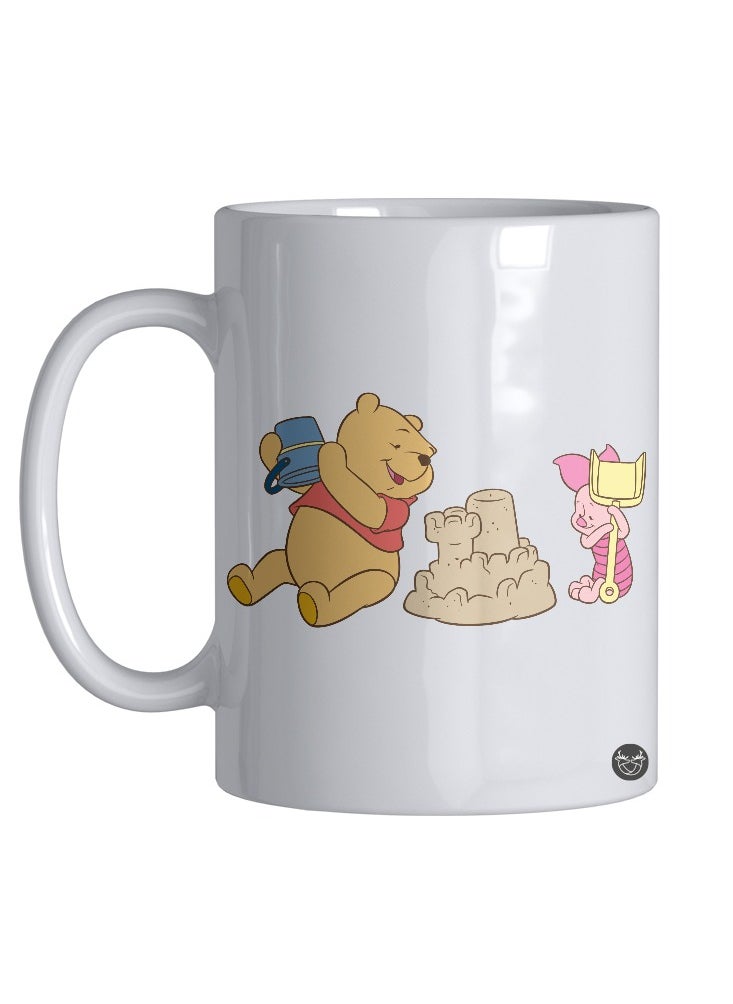 فون بلانيت كوب ابيض بطباعة تصميم ويني بوو