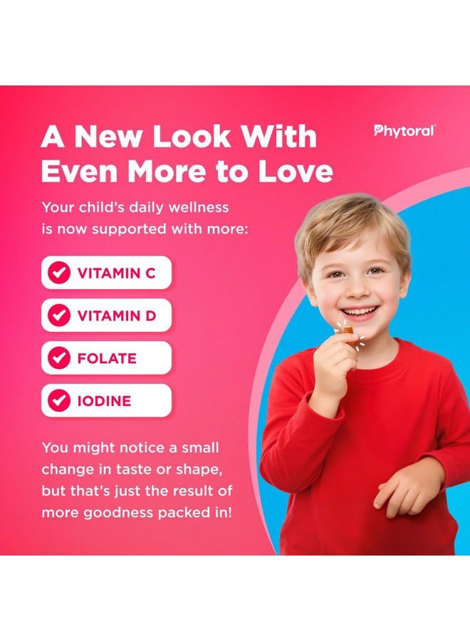 Phytoral Kids Vitamins Gummy Multivitamin Chewable - Kids Gummy Vitamins for Mood Support Natural Energy Boost and Immune Support for Kids - Kids Immune Support Gummies and Natural Multivitamin for Kids - Image 4