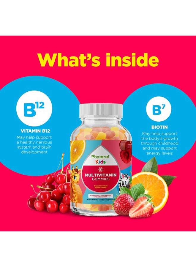 Phytoral Kids Vitamins Gummy Multivitamin Chewable - Kids Gummy Vitamins for Mood Support Natural Energy Boost and Immune Support for Kids - Kids Immune Support Gummies and Natural Multivitamin for Kids - Image 5