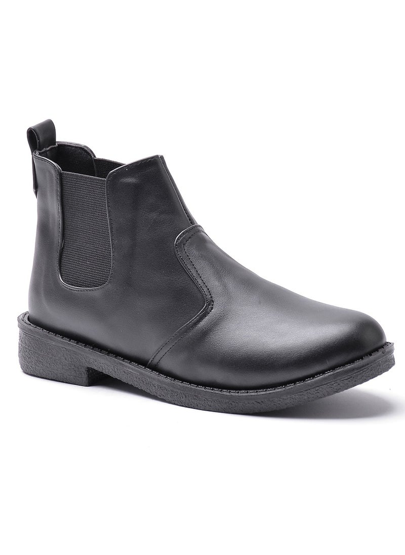 Run  - Boots For Women Leather  -Black - Image 1