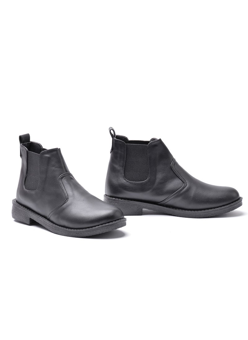 Run  - Boots For Women Leather  -Black - Image 1