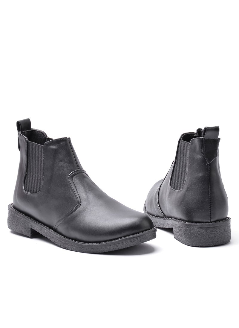 Run  - Boots For Women Leather  -Black - Image 1
