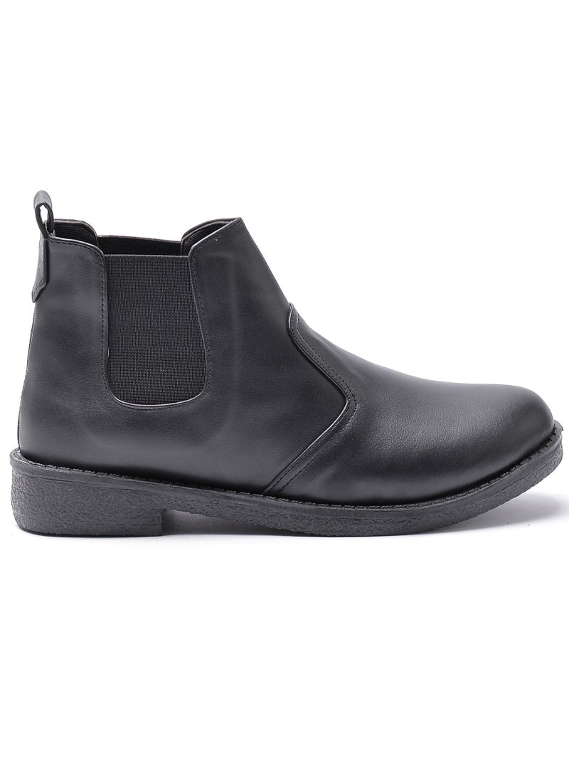 Run  - Boots For Women Leather  -Black - Image 1