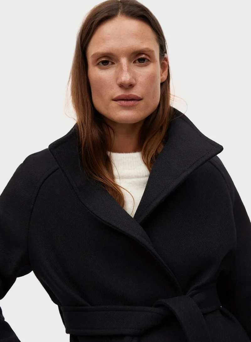 MANGO Longline Coat