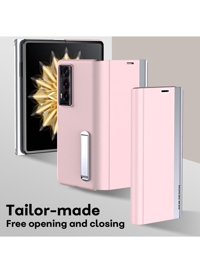 Zaboon Case For Honor Magic V2 Side Electroplated Adsorption Leather Phone Case - Image 5