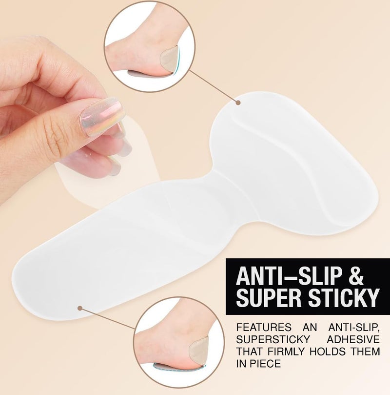 Lyrovo Heel Pads for Women, Anti-Slip Heel Grips & Shoe Inserts for High Heels, Sandals & Flats – Soft Cushion Liner for Blister Prevention, Heel Pain Relief & Comfort Fit - Image 5