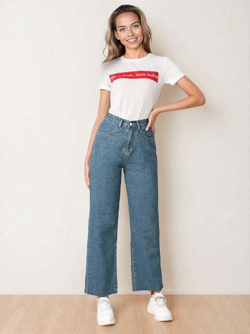 KOTTY Women High Rise Cotton Lycra Blend Ankle Length Jeans - Image 2