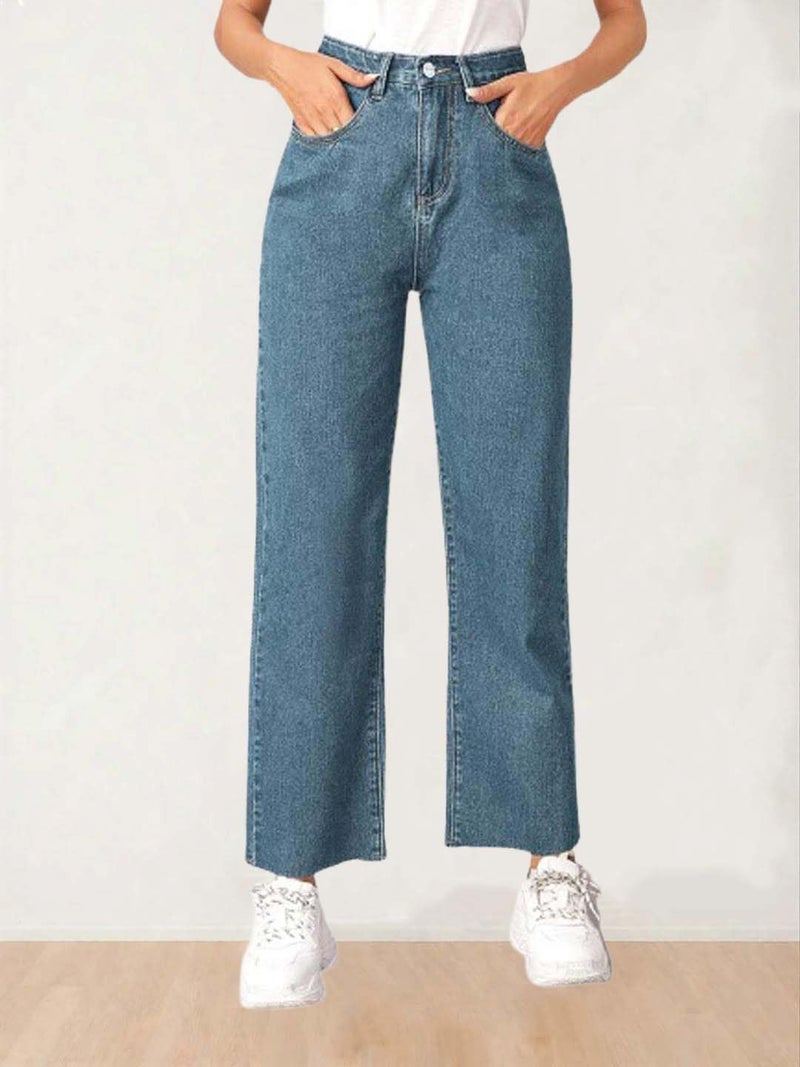 KOTTY Women High Rise Cotton Lycra Blend Ankle Length Jeans - Image 3