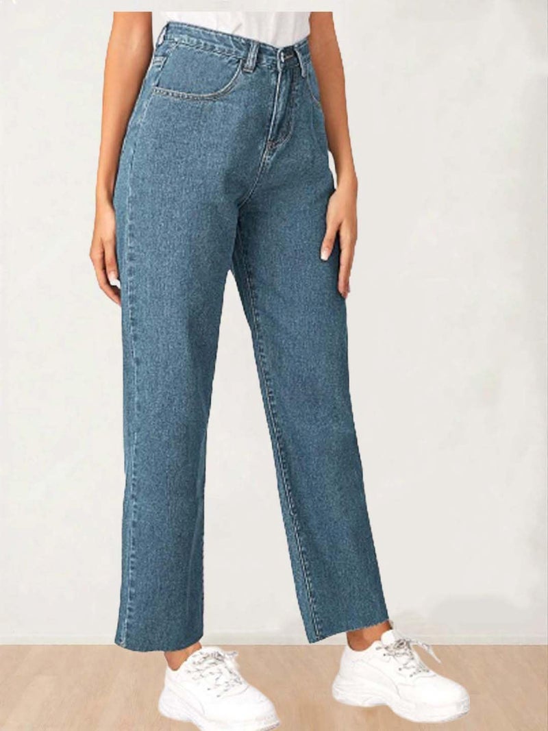 KOTTY Women High Rise Cotton Lycra Blend Ankle Length Jeans - Image 5