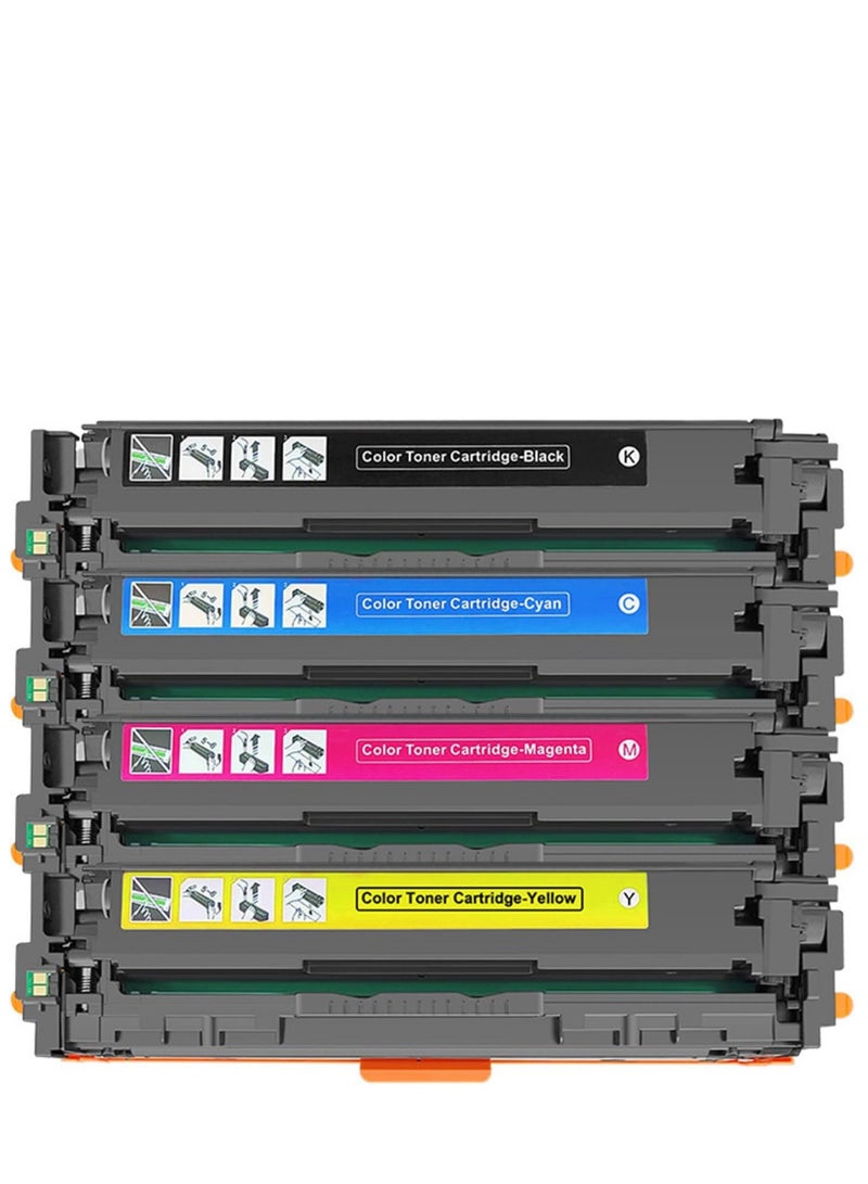 117A Compatible HP Toner (SET) (With Chip) For HP W2070A W2071A W2072A W2073A For Color Laser Printer 117a MFP 178nwg 178nw 179fwg/fnw 150a/nw W2070A W2071A W2072A W2073A BCMY  - Image 1