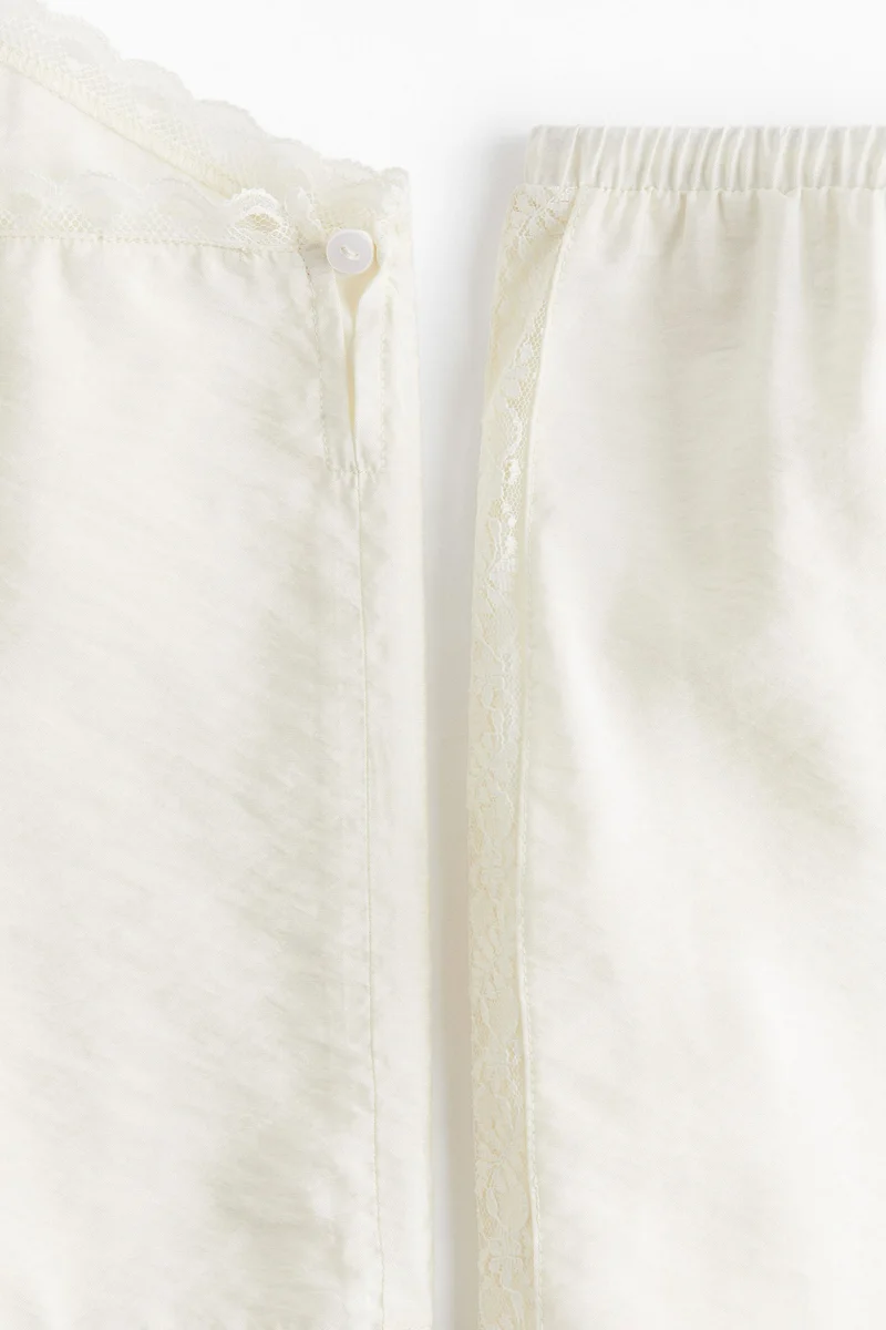 H&M Lace-trimmed pyjamas