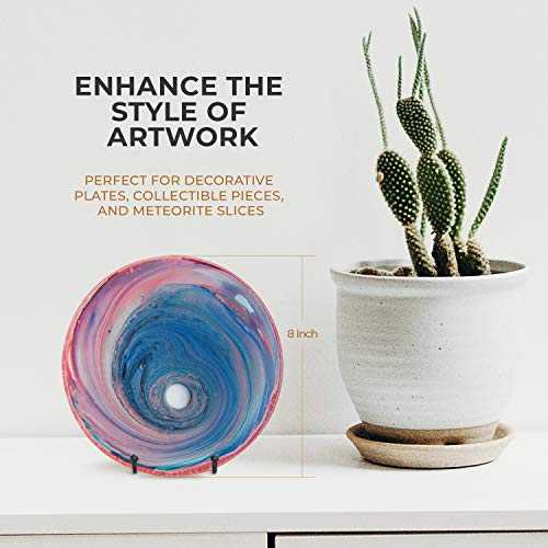 TRLife TR-LIFE Plate Stands for Display - 3 Inch Plate Holder Display Stand + Metal Frame Holder Stand for Picture, Decorative Plate, Book, Photo Easel (2 Pack) - Image 3