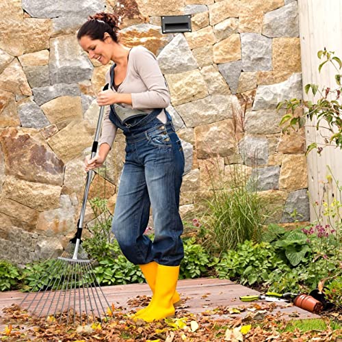 DD Retails Telescopic Metal Rake || Adjustable Garden Rake for Quik Clean Up of Lawn and Yard || Expanding Handle with Adjustable 31 to 64 Inch Width Folding Head (Pack of 1) - Image 2