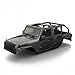 YSKMLOLP 110 RC Jeep Wrangler Convertible Hard Shell Kit for 110 RC Crawler TRX4 Axial SCX10 90046 90027 313 Wheelbase Shell Modification Accessories Titanium Gray - Image 2