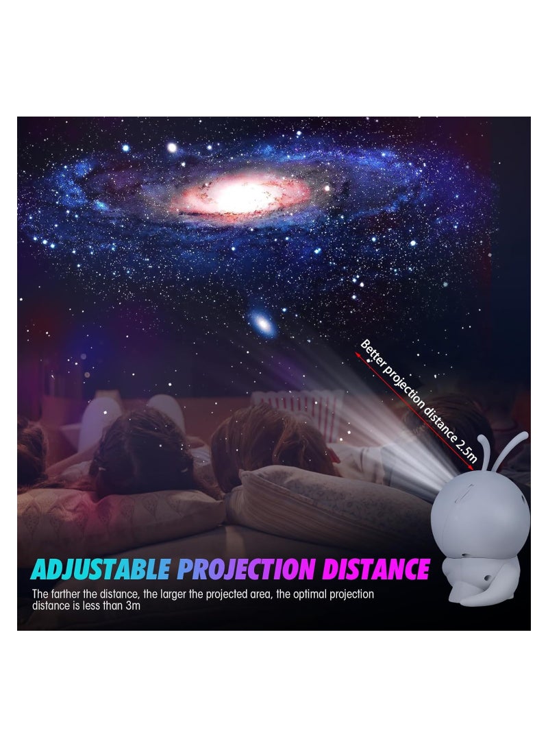 SOLARAE Light Projector Galaxy Star Projector Starry Night Light for Bedroom Sensory Lights with Ocean Wave 360¬∞ Adjustable Space Starry Night Light Projector Sky Projector Gifts for Kids Adults - Image 3