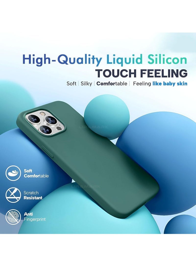 ELTRAZONE iPhone 16 Pro Slim Fit Matte Green TPU Case – Soft, Flexible Silicone Back Cover - Image 2