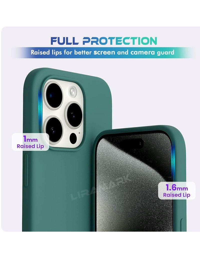 ELTRAZONE iPhone 16 Pro Slim Fit Matte Green TPU Case – Soft, Flexible Silicone Back Cover - Image 3