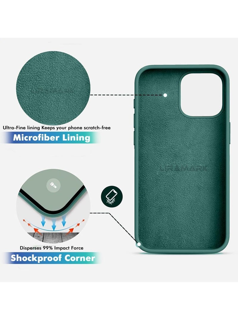 ELTRAZONE iPhone 16 Pro Slim Fit Matte Green TPU Case – Soft, Flexible Silicone Back Cover - Image 4