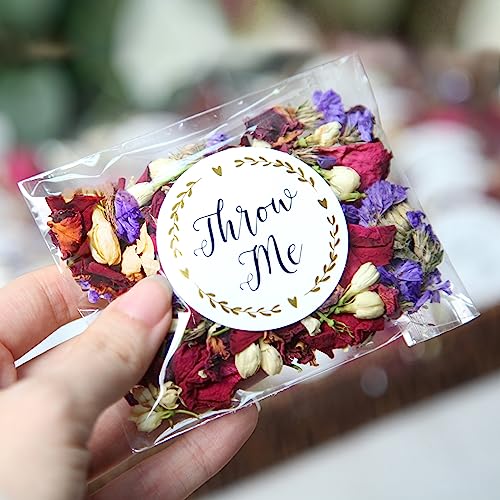Rainbow Pana RainbowPana 30 Pack Biodegradable Confetti, Dried Flower Petals, Biodegradable Flower Petals for Weddings, Wedding Confett (All Petals Mix) - Image 1