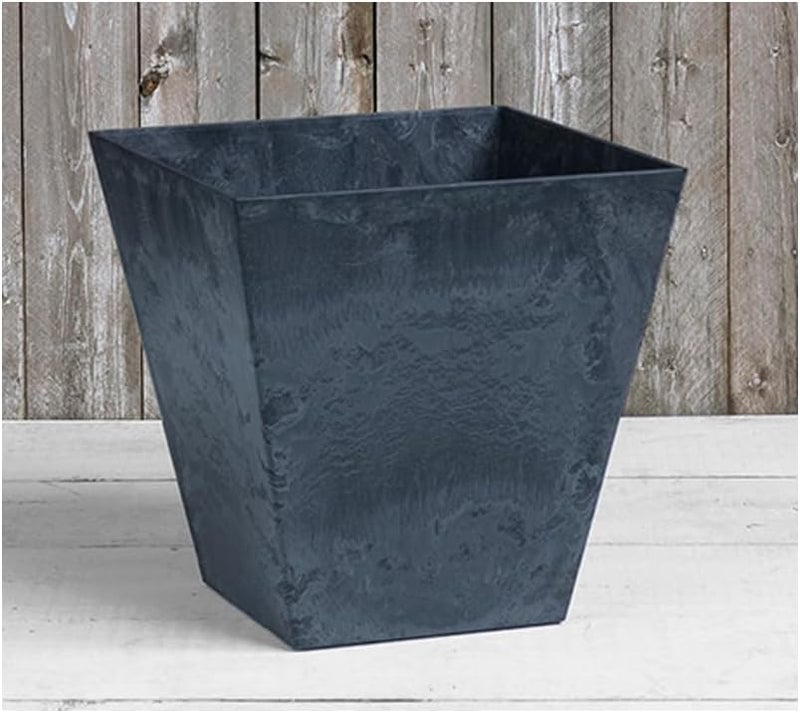 Root & Vessel ARTSTONE 12" Black Square Ella Planter - Image 2