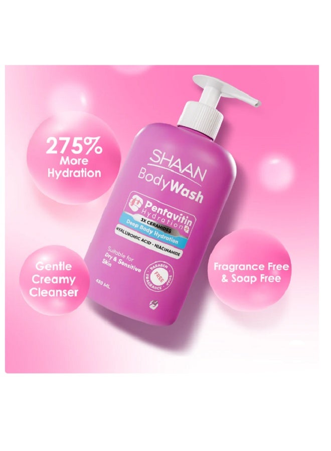 شان غسول الجسم المرطب من شان 480 مل - Image 3