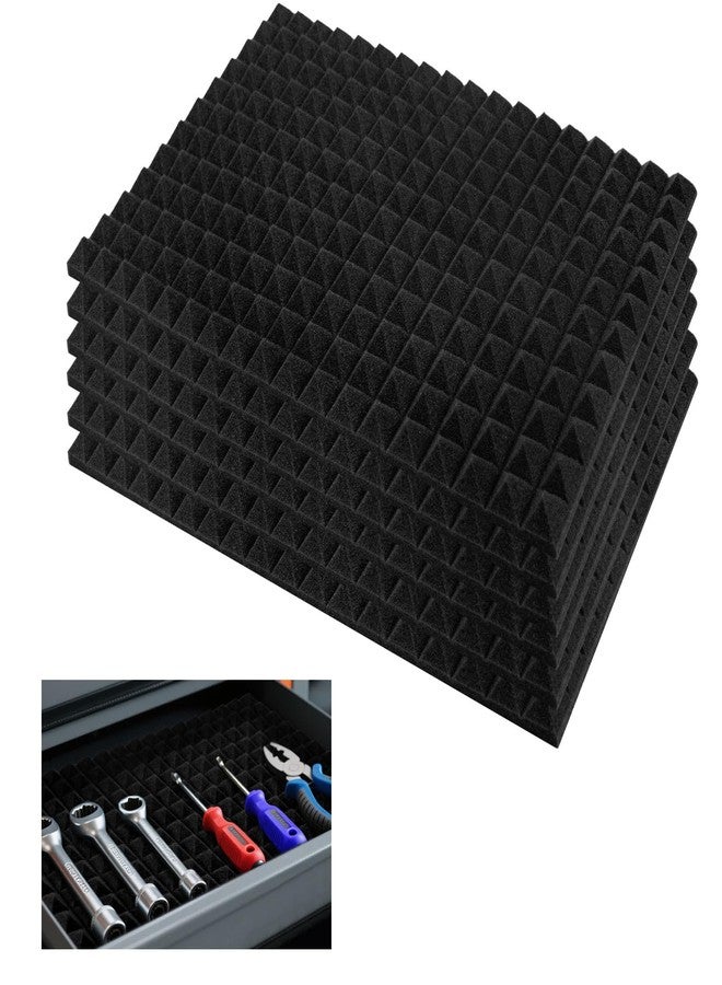 SK Studio 6PCS Tool Box Liner, Trap Mat Universal Tool Drawer Organizer, Non Slip 1 inch Thick Toolbox Foam Inserts for Cabinet, Shelf, Workbench, 23.6x15.7 inch - Image 1