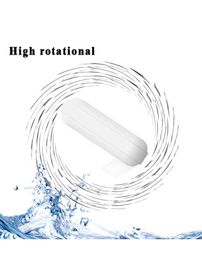EQUTY BAYMERS 4 قطع 25 مم (1 بوصة) قضيب تحريك مغناطيسي، PTFE، أبيض - Image 3