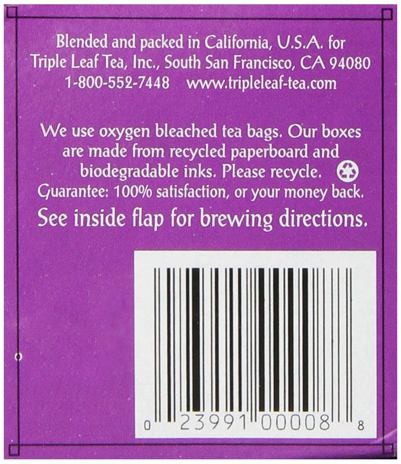 Triple Leaf Tea, Tea Bags, Blood Pressure, 1.06-Ounce Bags, 20-Count Boxes, Pack of 6 - Image 5