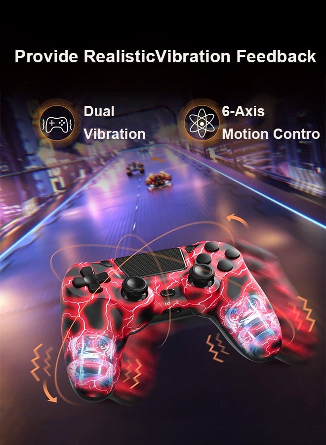 CubeG Wireless Controller for Playstation 4 with Dual Vibration Feedback/Touchpad/Speaker/Light Bar/Motion Sensing/3.5mm Headphone Jack - Image 3