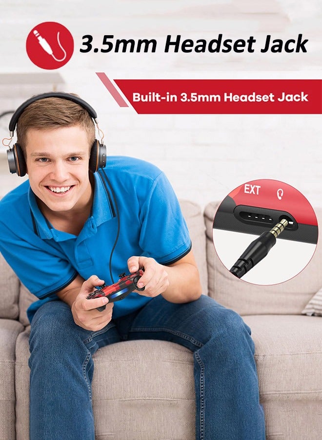 CubeG Wireless Controller for Playstation 4 with Dual Vibration Feedback/Touchpad/Speaker/Light Bar/Motion Sensing/3.5mm Headphone Jack - Image 5