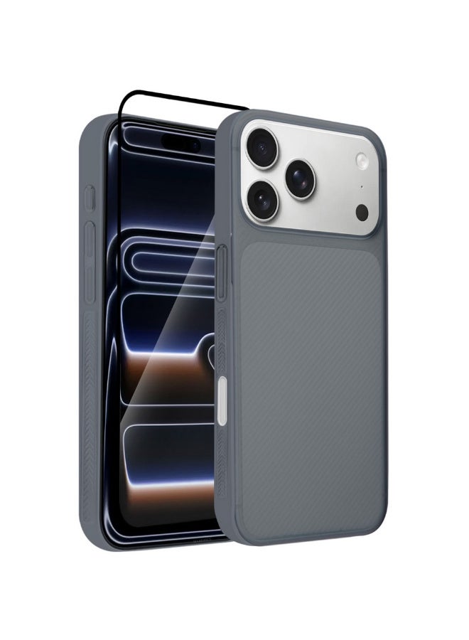 CATANES 2Packs Case Cover for iPhone 17 Pro Max, Air Skin Line Design Back Cover, Sturdy Durable Ultra-Thin Case, Drop Protection Cover Clear with 3D Screen Protector - Midnight Blue - Image 1