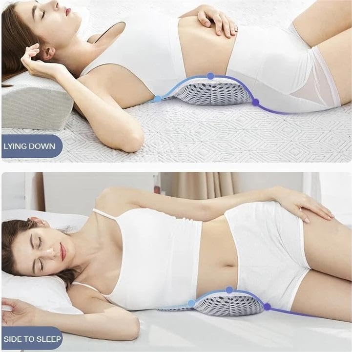 Vroxy Leaf Shape Back Portable Cushion Pillow, 3D Lower Back Support Pillow, Lumbar Pillow, Seat Buckwheat Pillow (1Pcs) - Image 3