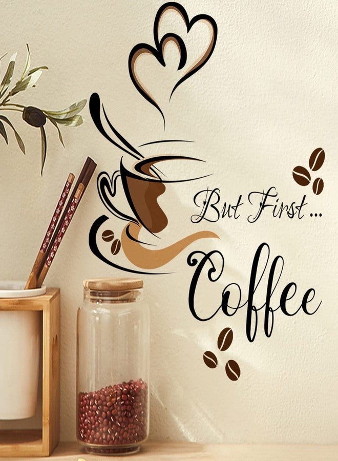 iMagitek Black Coffee Wall Decals Peel and Stick Coffee Tea Cup Latte Art Wall Stickers Coffee Signs for Bar Cafe Pub - Image 4