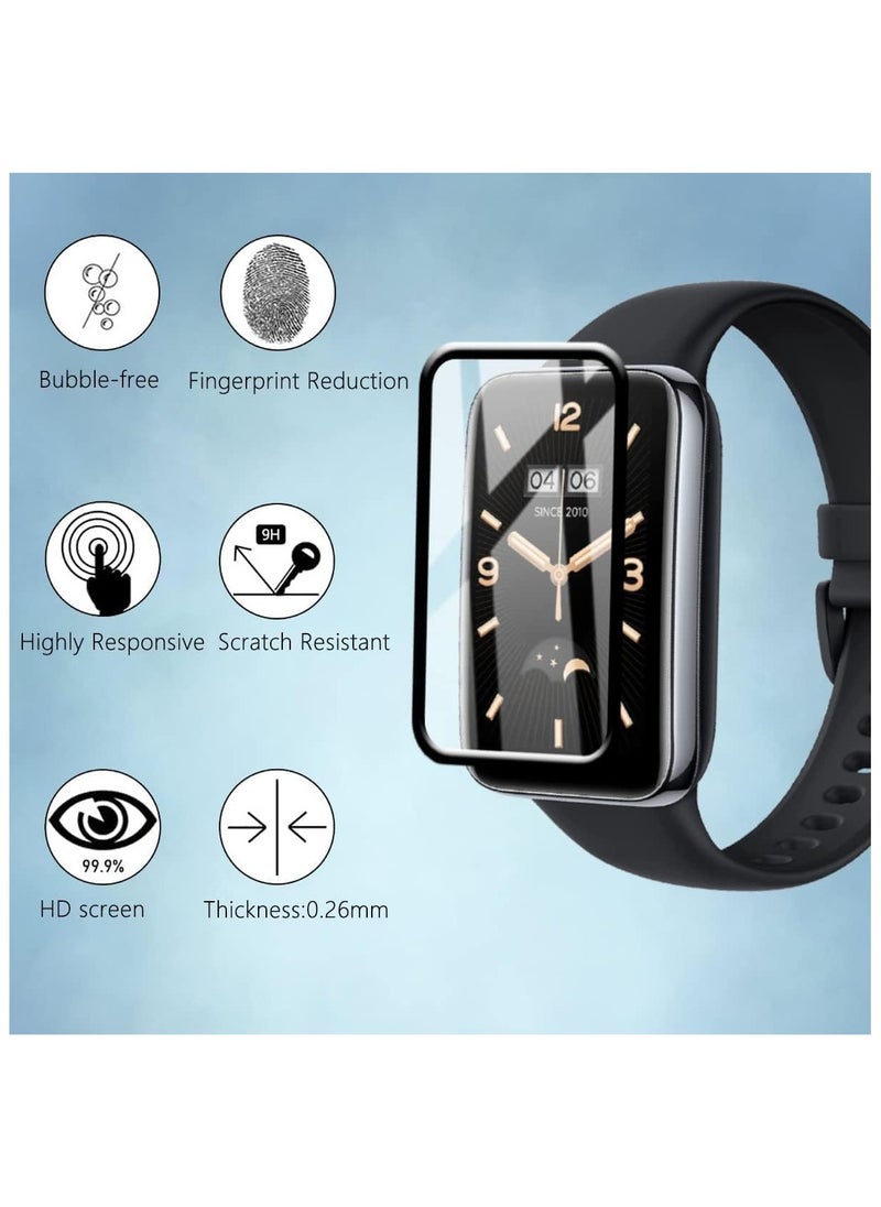 Generic - Screen Protector for Mi Band 7 Pro Scratch Resistant 3D Total Coverage Bubble Free Pet HD Flexible Transparent Screen Protector Film - Image 1