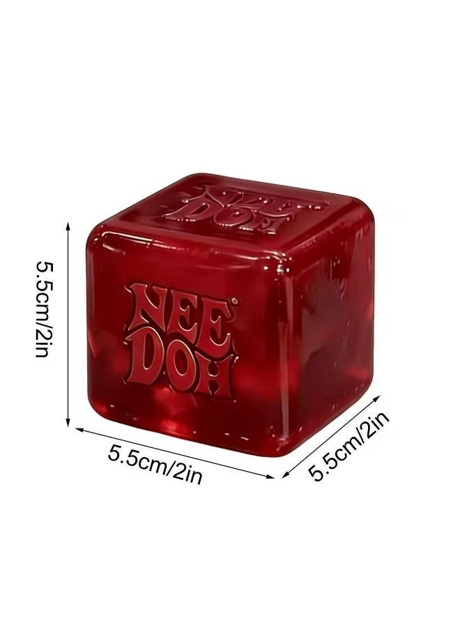 2-PACKS The Ultimate Squishy Stress Relief Fidget Toy, Sensory Squeeze Cube for Kids & Adults, Perfect for Anxiety,  Focus, Quiet Play Anywhere - Image 2