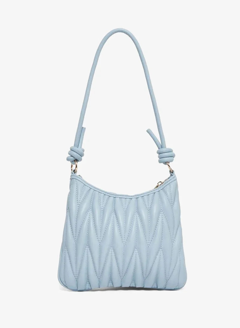 Styli Styli V Quilted Shoulder Bag with Removable Chain Strap