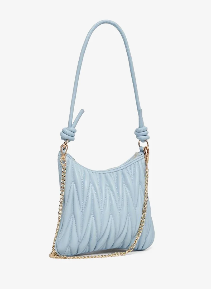 Styli Styli V Quilted Shoulder Bag with Removable Chain Strap