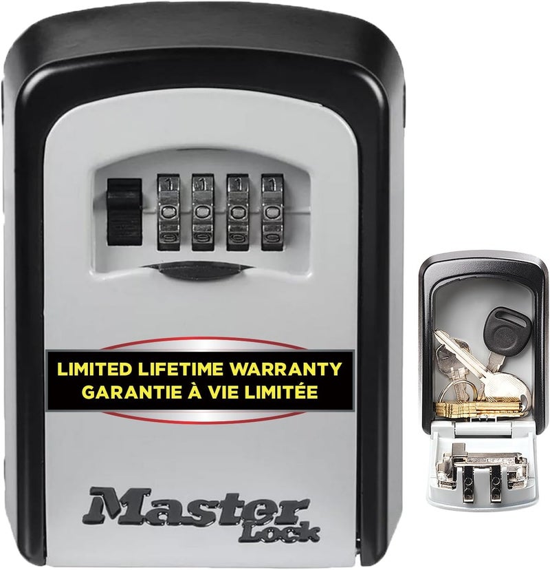Master Lock Key Safe [Medium Size] [Wall Mounted] [Outdoor] [Exist In 2 Colors] - 5401Eurd - Key Lock Box - Image 1