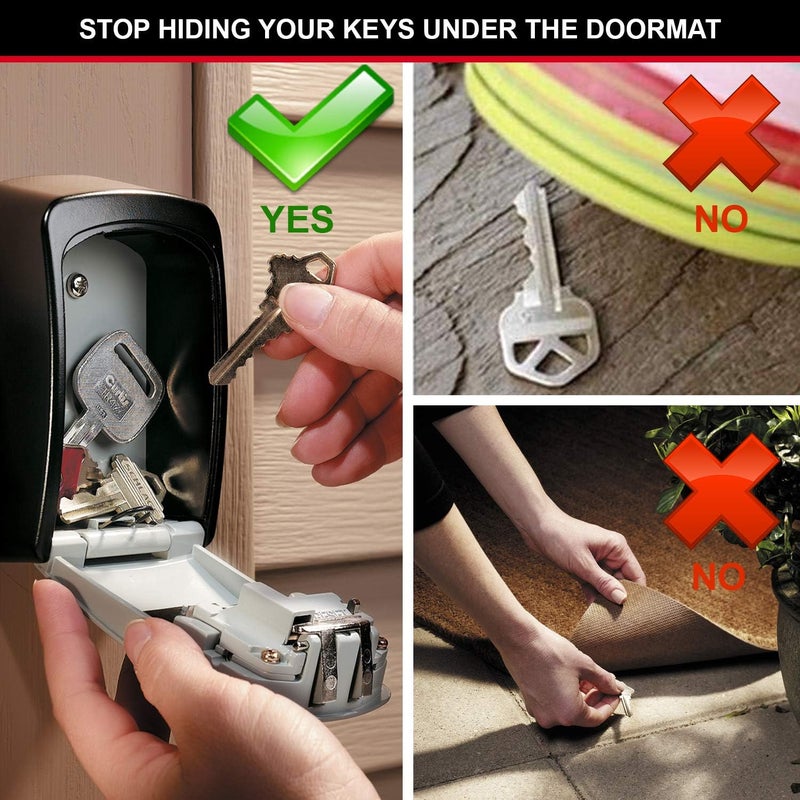 Master Lock Key Safe [Medium Size] [Wall Mounted] [Outdoor] [Exist In 2 Colors] - 5401Eurd - Key Lock Box - Image 2