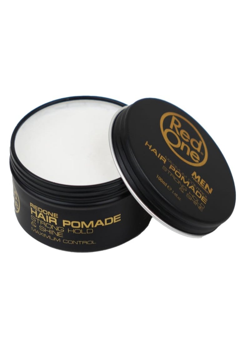 Red One  HAIR POMADE STRONG HOLD SHINE 100 ML - Image 1